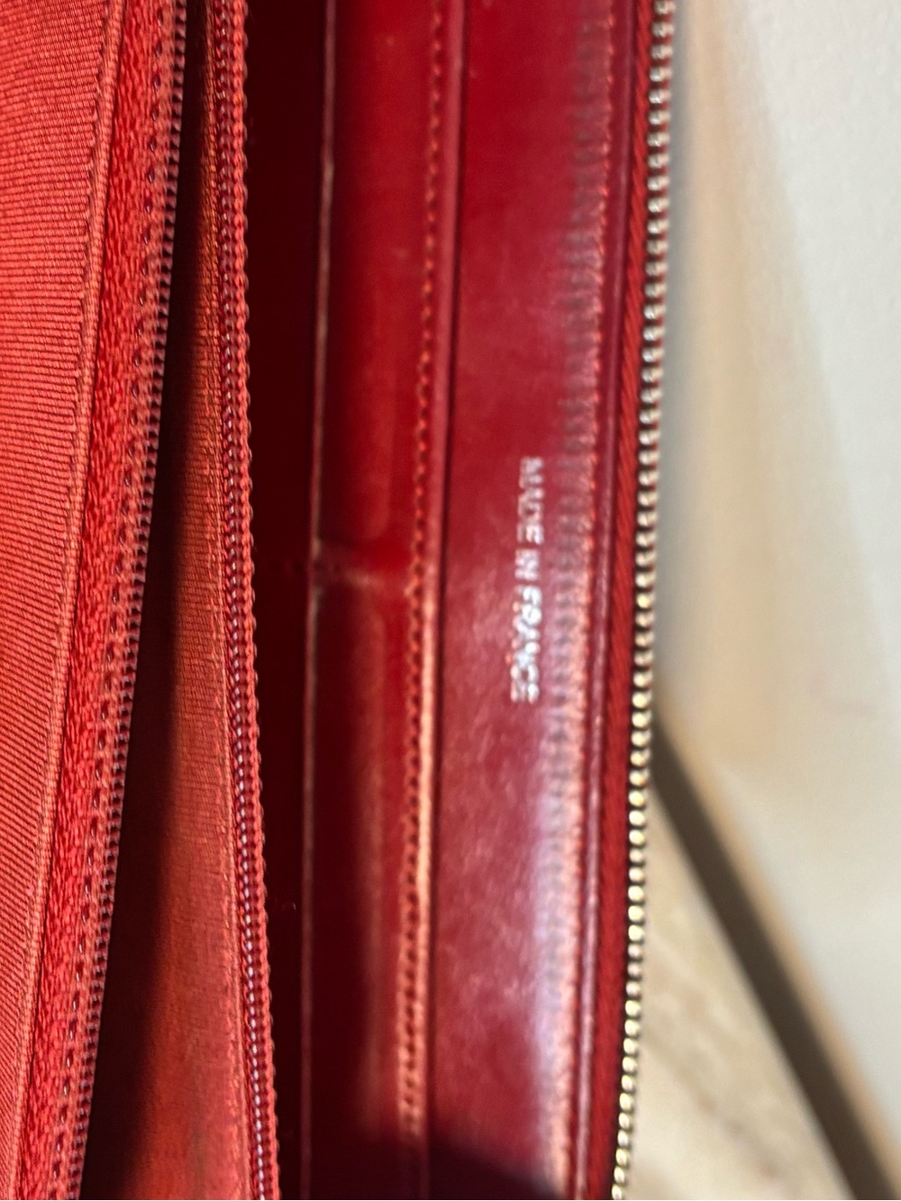 CHANEL Red Quilted Lambskin Zip Around Wallet – Entrupy Authenticated - Picture 11 of 12